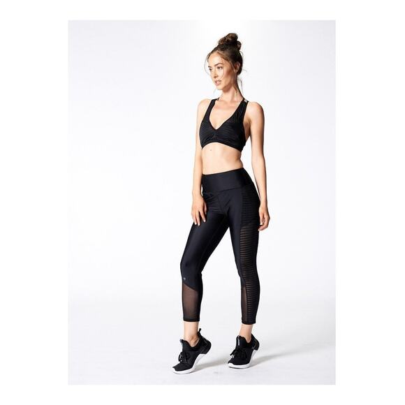 NUX In The Middle Crop Leggings Black Small - Picture 4 of 12